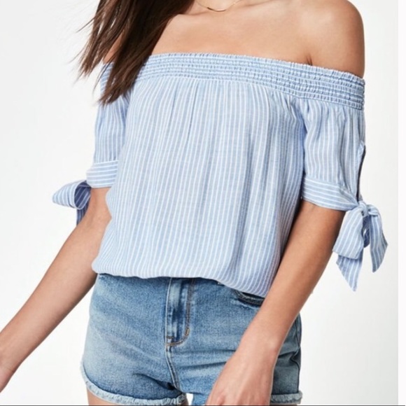 Kendall & Kylie Tops - Kendall and Kylie off the shoulder top